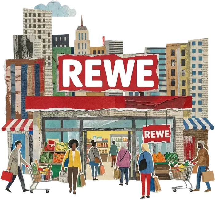 REWE Markt Illustration